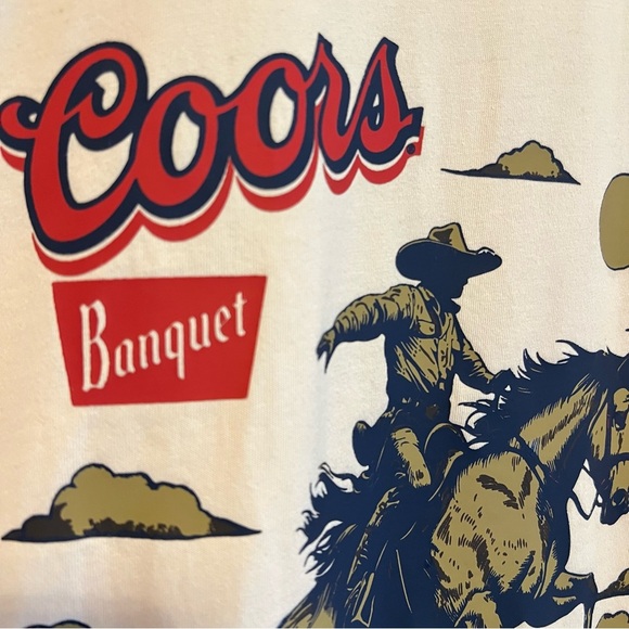 Coors Rodeo Cowboy T-Shirt Western Shirt, unisex Men’s Size S/Women’s size M - Picture 7 of 9
